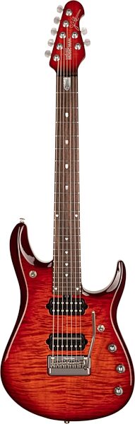 Ernie Ball Music Man Petrucci JP7 Electric Guitar (with Case), Action Position Back