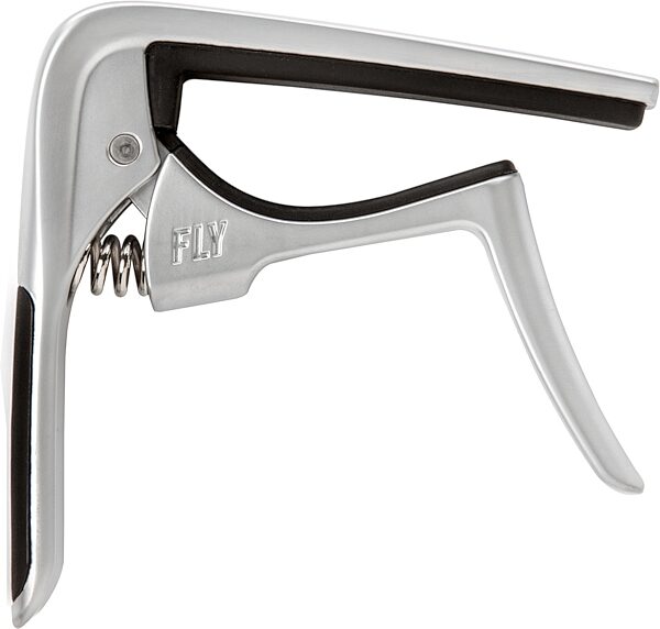 Dunlop 63 Trigger Fly Curved Capo, Satin Chrome, Action Position Back