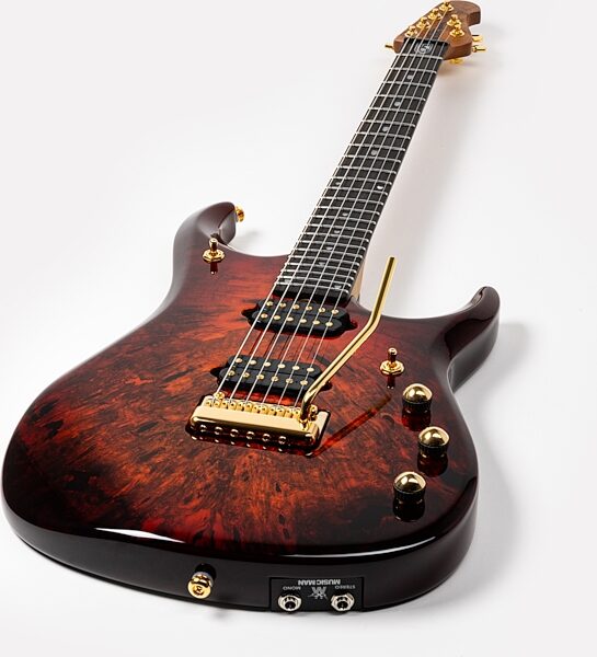 Ernie Ball Music Man JP15 BFR Electric Guitar (with Case), Solar Flare, Action Position Back