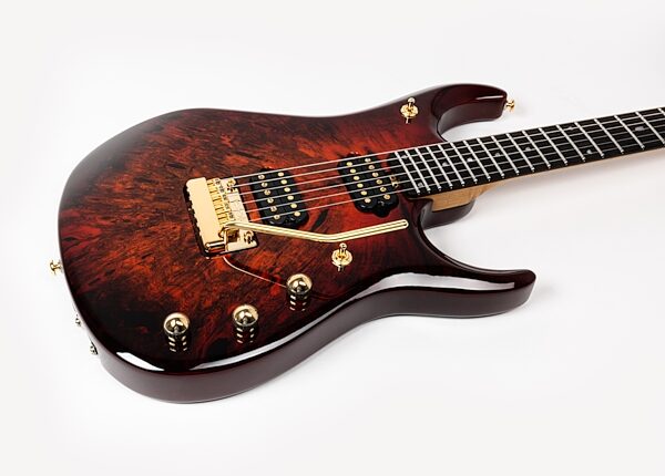 Ernie Ball Music Man JP15 BFR Electric Guitar (with Case), Solar Flare, Action Position Back