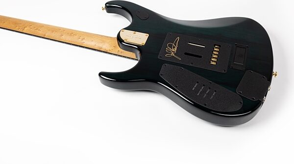 Ernie Ball Music Man JP15 BFR Electric Guitar (with Case), Toxic Sludge, Action Position Back
