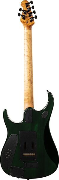 Ernie Ball Music Man John Petrucci JP15 Electric Guitar (with Case), Green Tiger Eye Quilt, Action Position Back