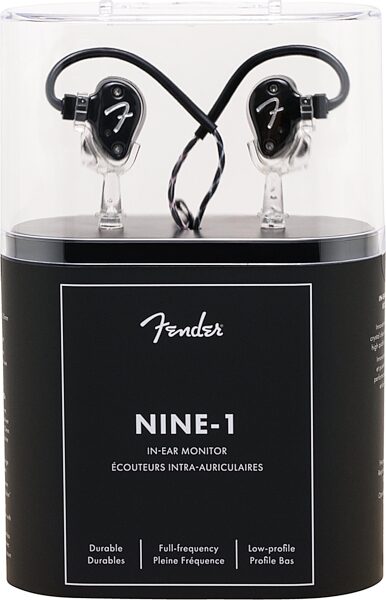 Fender IEM Nine-1 Pro In-Ear Headphone Monitors, Action Position Back