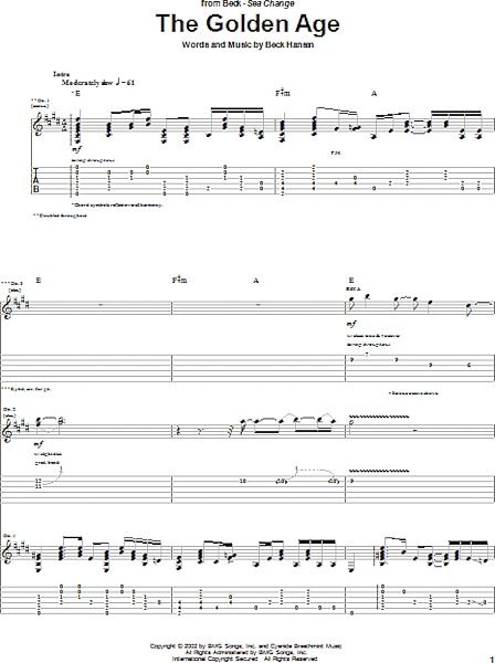 The Golden Age - Guitar TAB, New, Main