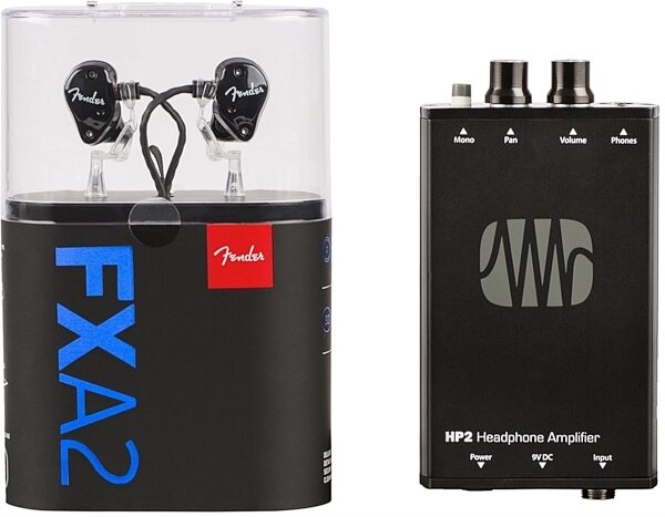Fender MXA2 Bundle (FXA-2 In-Ear Monitor and HP2 Headphone Amplifier), View