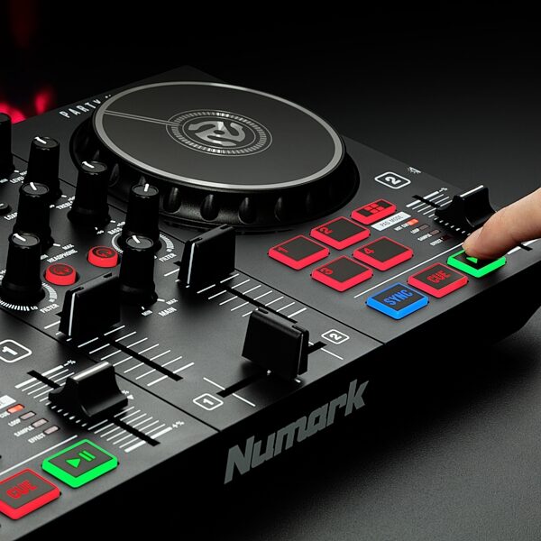Numark Party Mix II DJ Controller with Light Show, New, Action Position Back
