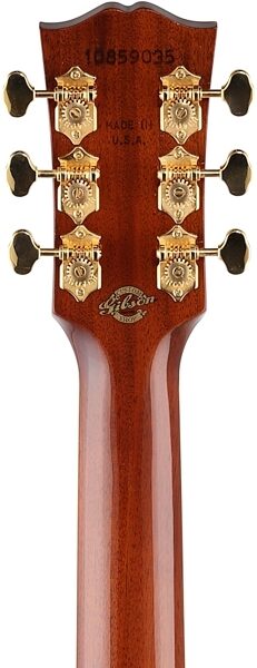 Gibson 125th Anniversary J-45 Acoustic-Electric Guitar (with Case), Headstock Straight Back