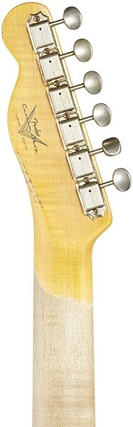 Fender Custom Shop '60s Heavy Relic Telecaster Electric Guitar (with Case), Headstock Straight Back
