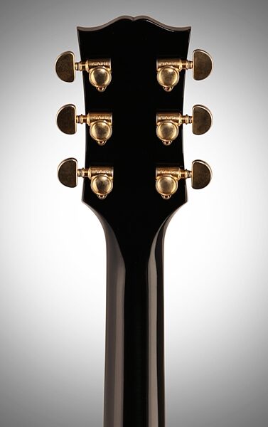 Gibson Limited Edition ES Les Paul Custom Black Beauty 3-Pickup VOS Electric Guitar with Bigsby (with Case), Headstock Straight Back