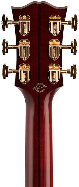 Gibson 2017 Limited Edition SJ-200 Acoustic-Electric Guitar, Wine Red (with Case), Headstock Straight Back
