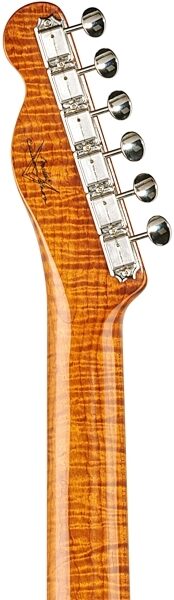 Fender Custom Shop 2018 Artisan Spalted Maple Telecaster Electric Guitar (with Case), Headstock Straight Back