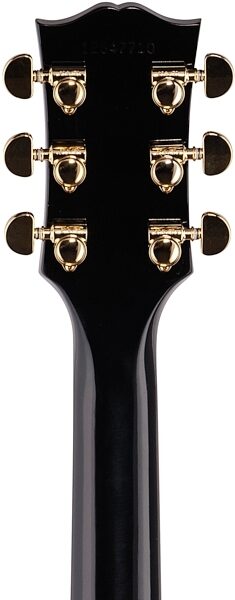 Gibson Limited Edition ES-355 Black Beauty Electric Guitar (with Case), Headstock Straight Back