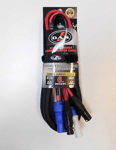 DAS Audio & Power Combo Jumper Cable, 6 foot, Action Position Back