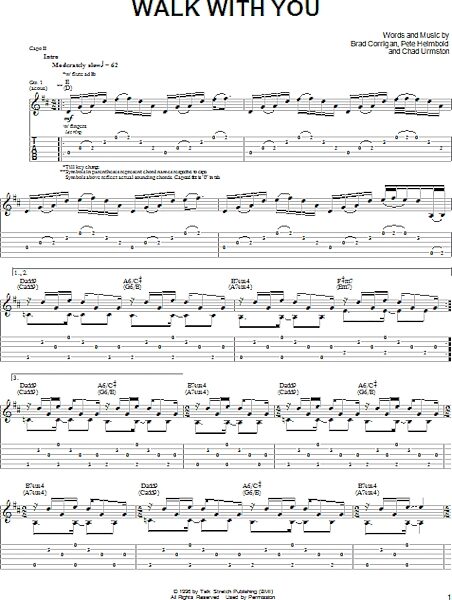 Walk With You - Guitar TAB, New, Main