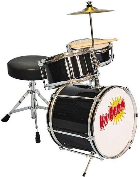 Cannon Percussion Ka-Boom 3-Piece Mini Drum Kit, Black