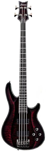 Schecter HR4 Hellraiser 4-String Electric Bass, Black Cherry