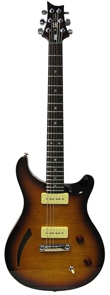 PRS Paul Reed Smith SE Custom Soapbar Semi-Hollowbody Electric Guitar, Tobacco Sunburst
