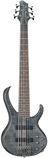 Ibanez BTB576FM 6-String Electric Bass, Transparent Gray