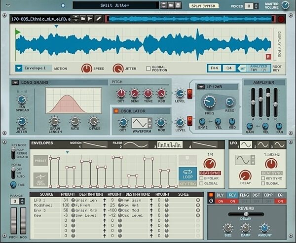 Propellerhead Reason 10 Music Production Software, Screenshot - Grain