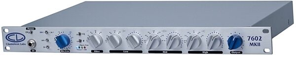 Chameleon Labs 7602 MkII Microphone Preamp and EQ with Power Supply, Angle