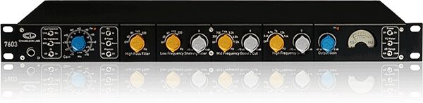 Chameleon Labs 7603 Microphone Preamplifier and EQ, Detail Front