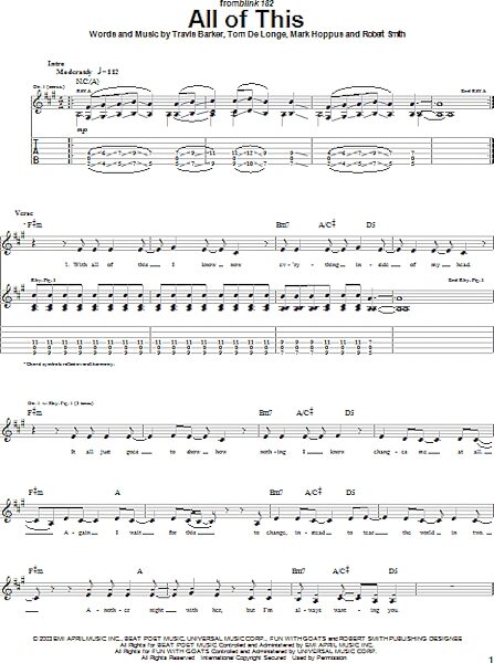 All Of This - Guitar TAB, New, Main