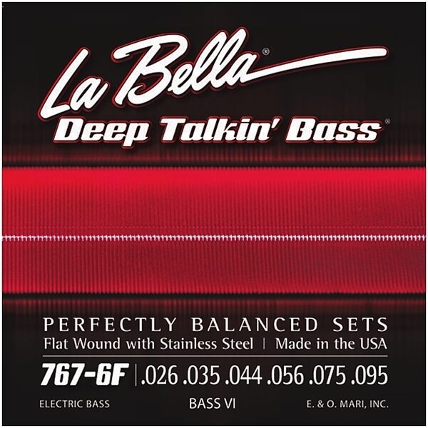 La Bella 767-6F Bass VI Flatwound Electric Bass Strings, New, Main