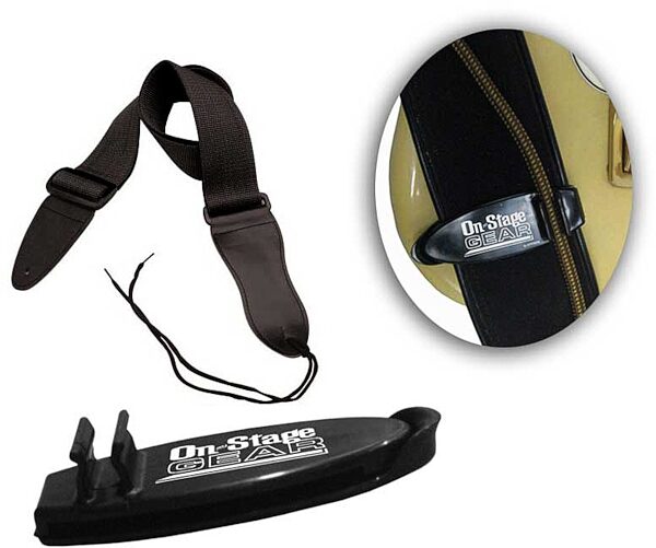 On-Stage GSA10 Guitar Strap with Grip Clip, Main