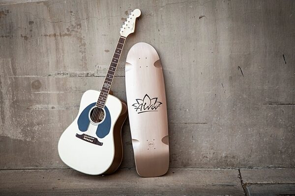 Fender Tony Alva Sonoran SE Acoustic-Electric Guitar, Glamour View 2