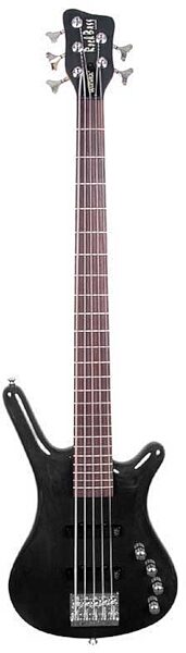 RockBass by Warwick Corvette Basic 5-String Electric Bass, HP Black