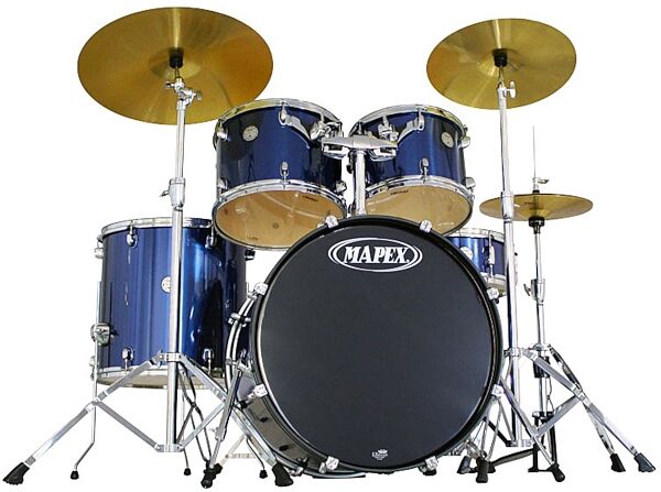 Mapex HX5255TC Horizon HX Standard 5-Piece Drum Kit, Gray Steel