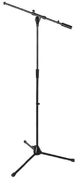 On-Stage 9701B Plus Professional Tripod Boom Microphone Stand, Black, Main