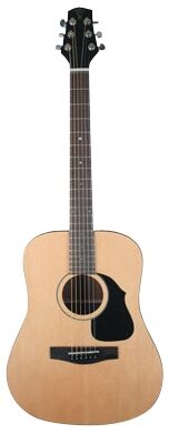 Voyage Air VAOM-02 Folding Orchestra Acoustic Guitar (with Gig Bag), Front