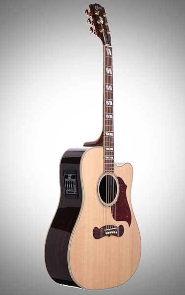 Gibson Songwriter Deluxe Studio EC Acoustic-Electric Guitar (with Case), Body Left Front