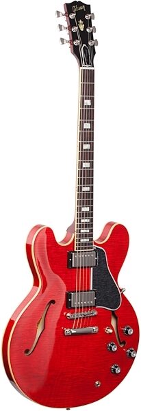 Gibson 2018 ES-335 Figured Electric Guitar (with Case), Body Left Front