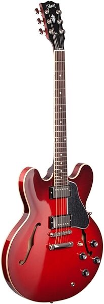 Gibson 2019 ES-335 Dot Semi-Hollowbody Electric Guitar (with Case), Body Left Front