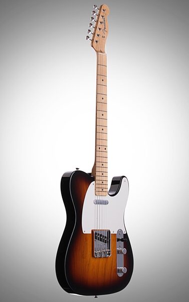 Fender American Vintage '58 Telecaster Electric Guitar, with Maple Fingerboard and Case, Body Left Front