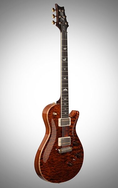 PRS Paul Reed Smith P245 Wood Library Quilt Top Electric Guitar (with Case), Body Left Front