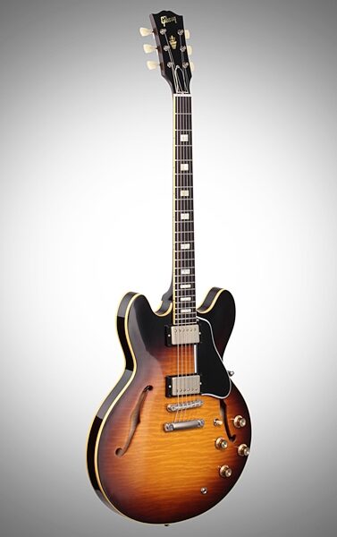 Gibson 2016 Memphis 1963 ES-335TDN Hand Selected Electric Guitar (with Case), Body Left Front
