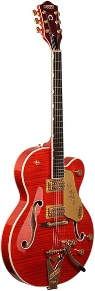 Gretsch G6120TFM Players Edition Nashville with String-Thru Bigsby Electric Guitar (with Case), Body Left Front