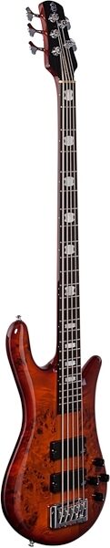 Spector Euro5 LX Electric Bass, 5-String (with Gig Bag), Body Left Front