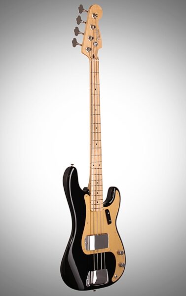 Fender American Vintage '58 Precision Electric Bass, Maple Fingerboard with Case, Body Left Front