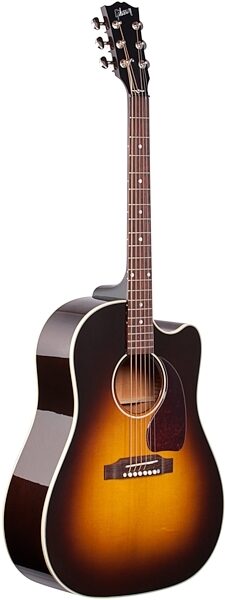 Gibson J-45 Cutaway Acoustic-Electric Guitar (with Case), Body Left Front