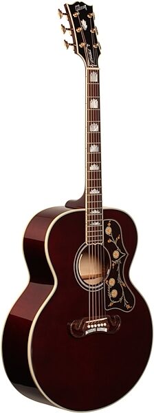 Gibson 2017 Limited Edition SJ-200 Acoustic-Electric Guitar, Wine Red (with Case), Body Left Front