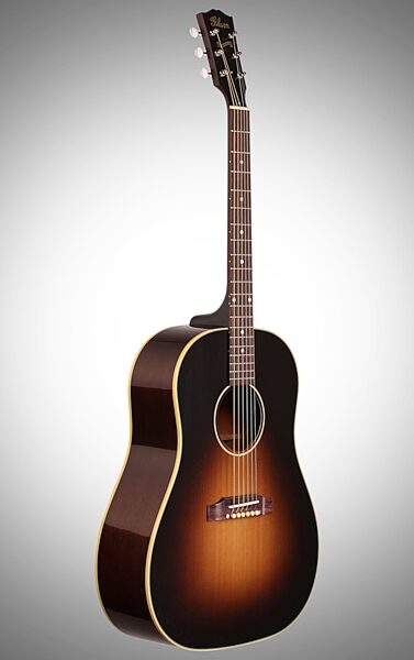Gibson J-45 True Vintage Acoustic Guitar (with Case), Body Left Front