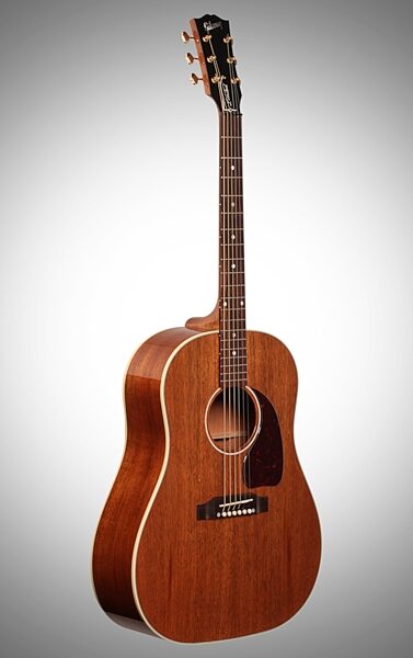 Gibson Limited Edition J-45 Genuine Mahogany Acoustic-Electric Guitar (with Case), Body Left Front