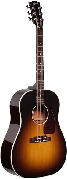Gibson J-45 Standard 2018 Acoustic-Electric Guitar (with Case), Body Left Front