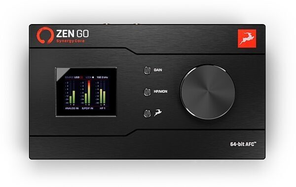 Antelope Audio Zen Go Synergy Core USB-C Audio Interface, Bundle with Edge Note modeling mic with 13 mic emulations, Bitwig DAW, and Big 13 FX Package, Top
