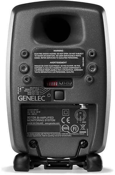Genelec 8010A Compact Powered Studio Monitor, Rear