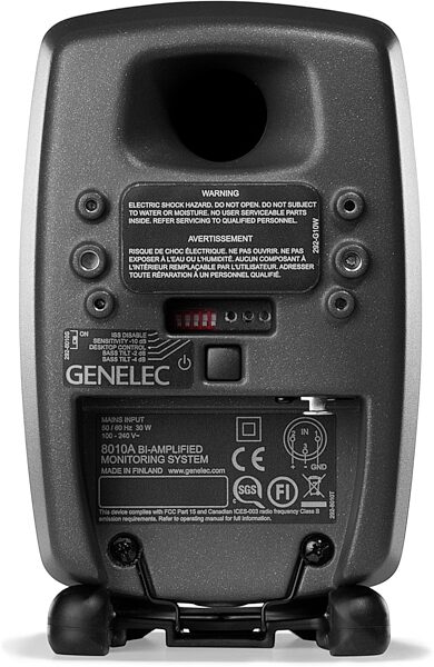 Genelec 8010 LSE StereoPak Studio Monitors + Subwoofer Package, Action Position Back